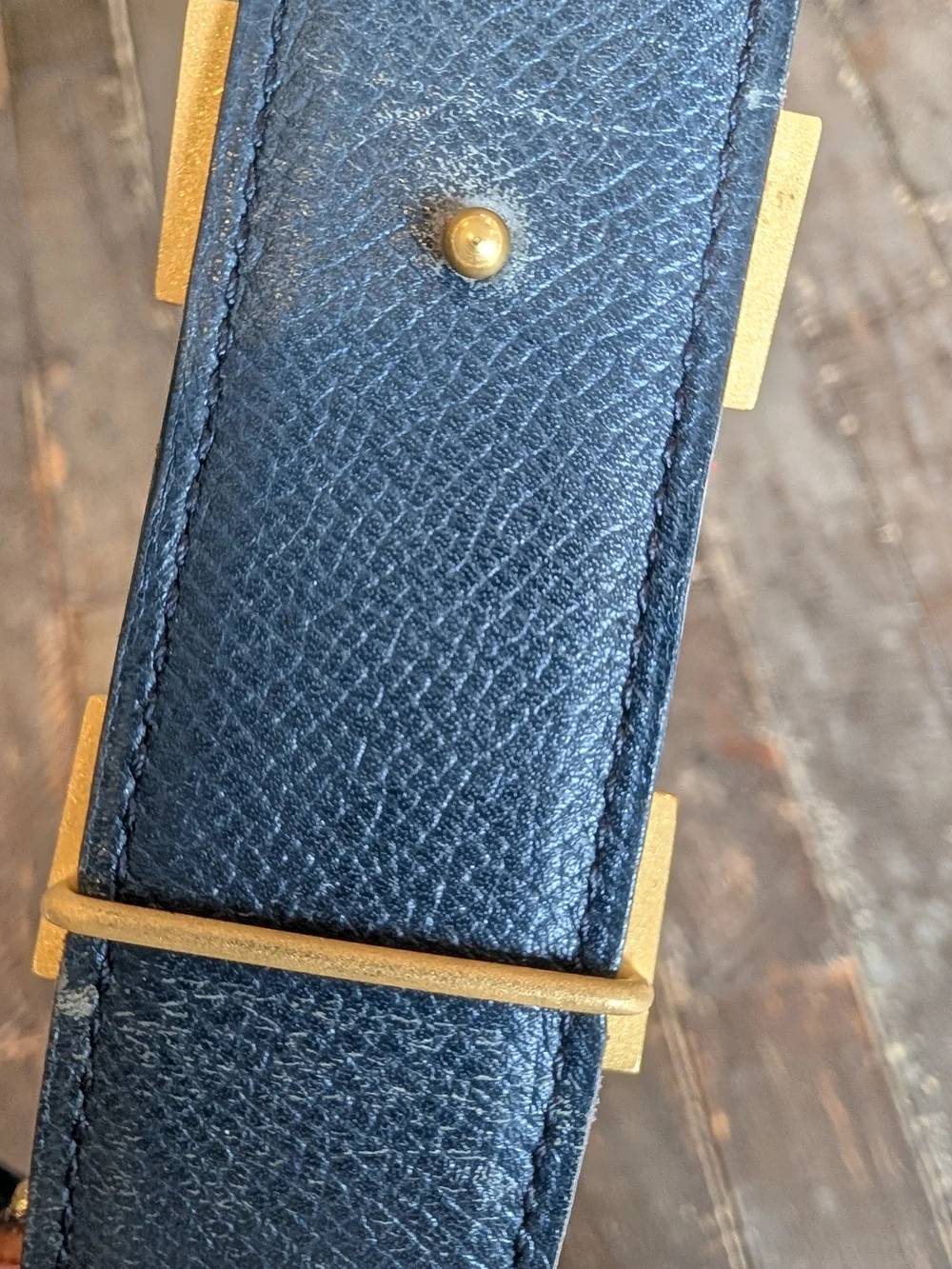Hermes Red/ Black Reversible Belt